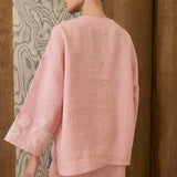 Eloise Linen Kedah Set in Peony