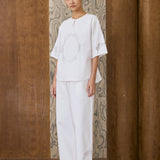 Eden Poplin Tunic in Porcelain