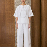 Eden Poplin Tunic in Porcelain