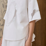 Eden Poplin Tunic in Porcelain