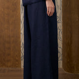May Linen Trousers in Navy