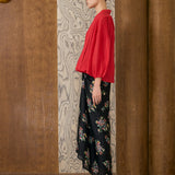 Asha 2-Piece Linen Blouse in Rouge