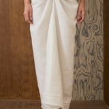 Signature Linen Knot Skirt in Porcelain