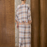 Traditionalist Linen Kedah Set in Macaron