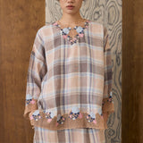 Traditionalist Linen Kedah Set in Macaron