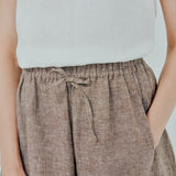 Sculptor Linen Pants in Taupe