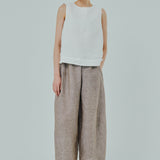Sculptor Linen Pants in Taupe