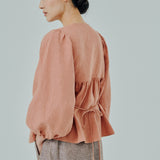 Big Day Linen Blouse in Sorbet