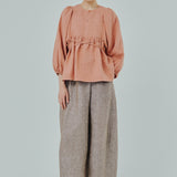 Big Day Linen Blouse in Sorbet