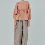 Big Day Linen Blouse in Sorbet