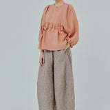 Sculptor Linen Pants in Taupe