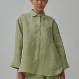 Friday Linen Shirt in Melon