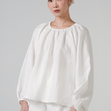 Cloud Linen Blouse in White