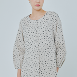 Curator Linen Waistcoat in Polka Dot