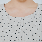 Curator Linen Waistcoat in Polka Dot