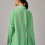 Statement Button-Back Shirt in Meadow