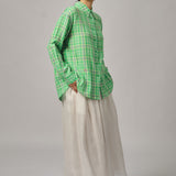 Statement Button-Back Shirt in Meadow