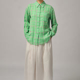 Statement Button-Back Shirt in Meadow
