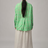 Statement Button-Back Shirt in Meadow