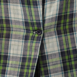 Statement-Button-Back Shirt in Blue