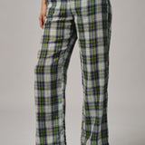 Avenue Pants in Blue Plaid