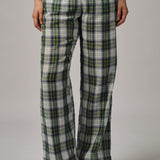 Avenue Pants in Blue Plaid