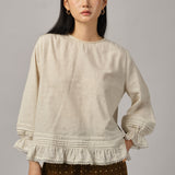 Morning Blouse in Ecru