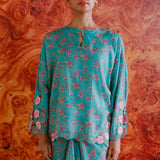 Gaia Kedah Ramie  Set in Turquoise