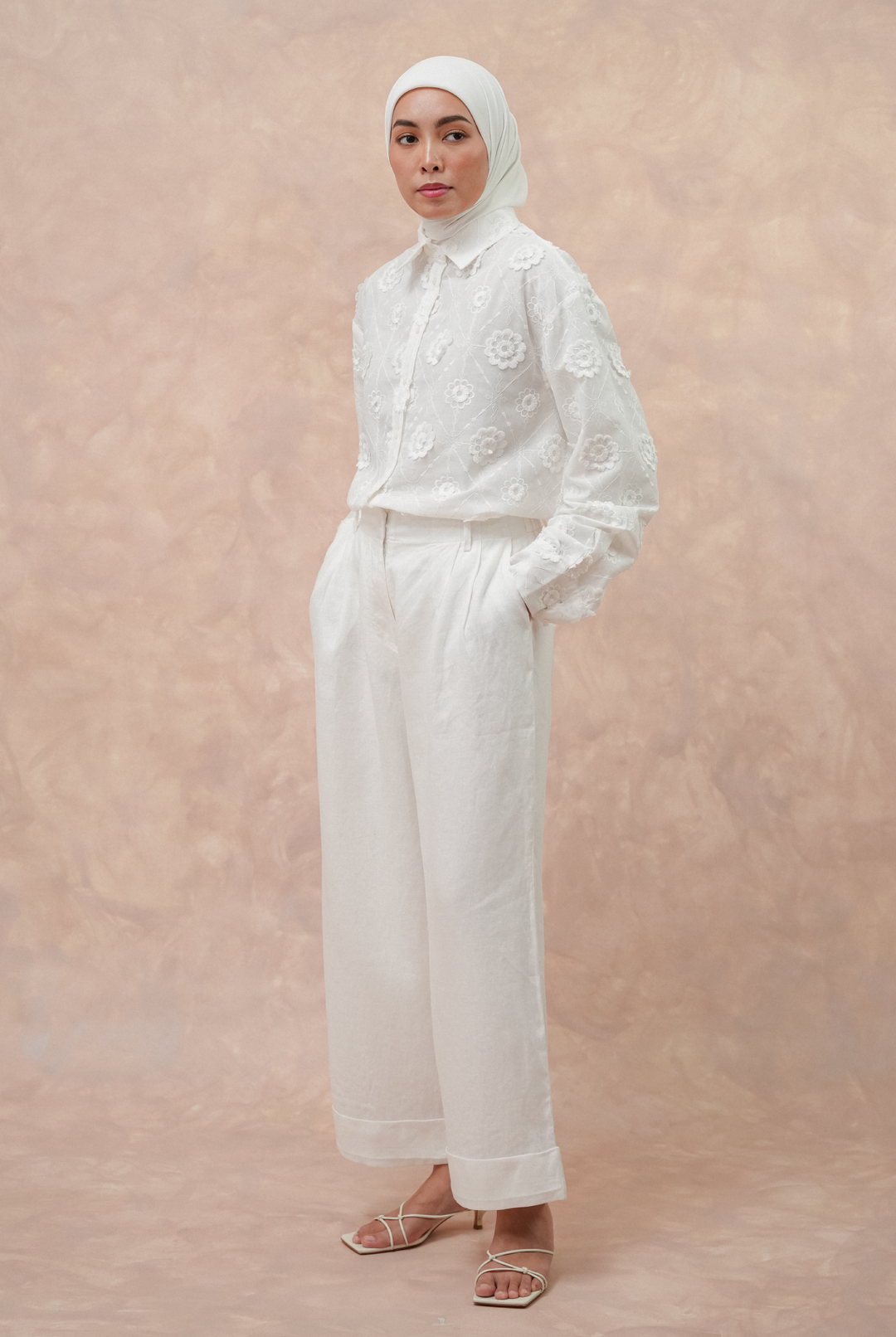 Friday Linen Pants in White Whimsigirl