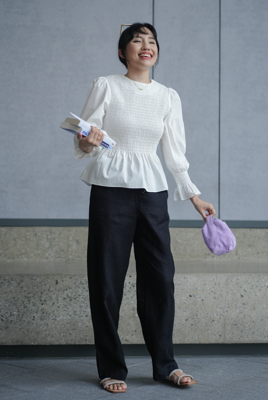 Brunch Linen Pants in Black