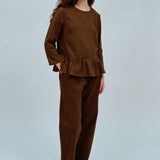 Core Tapered Pants in Chocolate