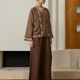 May Linen Trousers in Hazelwood