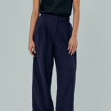 Friday Broderie Trousers in Navy