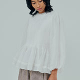 Athena Ramie Blouse in White