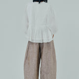 Athena Ramie Blouse in White