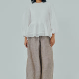Athena Ramie Blouse in White