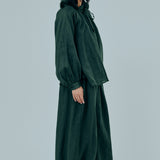 Studio Ramie Balloon Trousers in Emerald