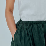 Studio Ramie Balloon Trousers in Emerald