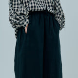 Sculptor Linen Pants in Black