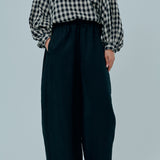 Sculptor Linen Pants in Black