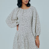 Solstice Linen Dress in Polka Dot