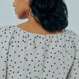 Solstice Linen Dress in Polka Dot