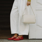 Sculptor Barrel Trousers in White