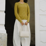 Sculptor Barrel Trousers in White
