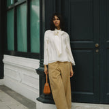 Sculptor Barrel Trousers in Camel