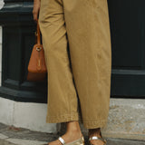 Sculptor Barrel Trousers in Camel