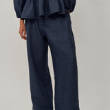 Friday Linen Pants in Bluesteel