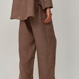 Friday Linen Pants in Walnut