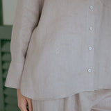 Friday Linen Shirt in Dusty Pink