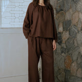 Friday Linen Pants in Chocolate